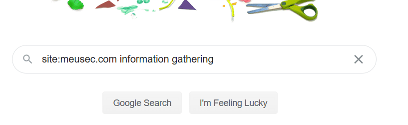 Information Gthering; Google Dorking